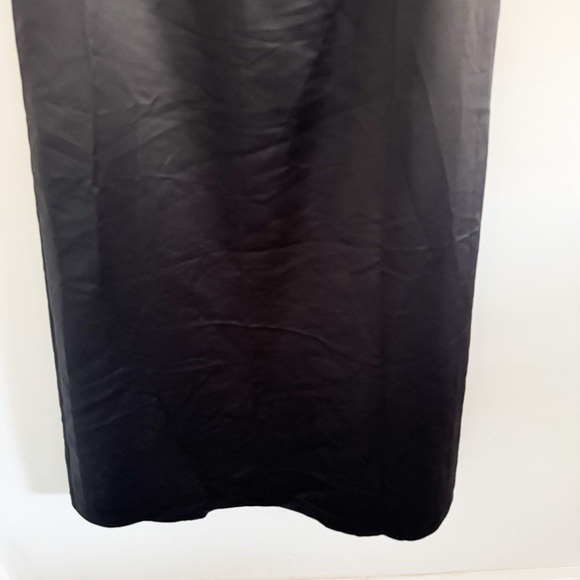 NWT Vince Black Satin A-Line Maxi Skirt 10 - Picture 3 of 5